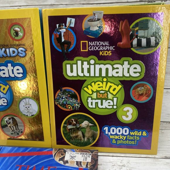 Lot Of 3 Ultimate Weird But True books National Geo Kids and Time Hard Covers - Picture 5 of 9